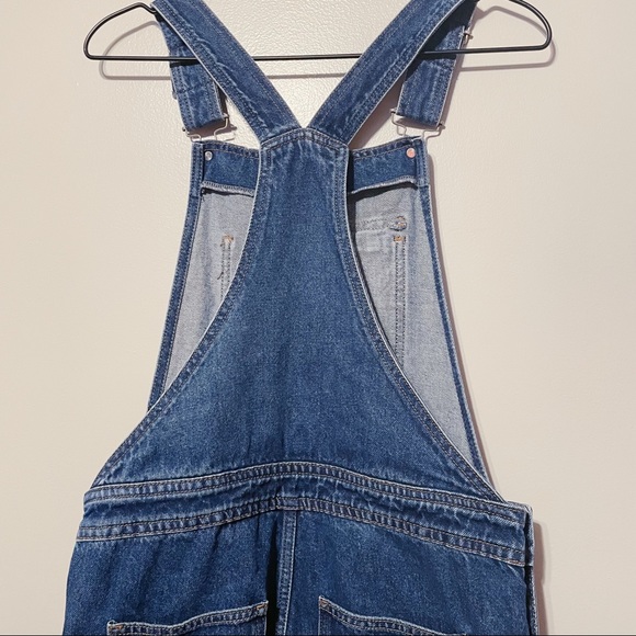 TopShop Moto Slim Denim Overalls - Picture 9 of 12